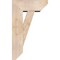 Ekena Millwork Traditional Slat Smooth Bracket w/ Offset Brace, Douglas Fir, 7 1/2"W x 18"D x 30"H BKT0806X18X30TRA06SDF - alternate 3